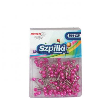 Szpilki Brewis 22mm Różowe, 100szt